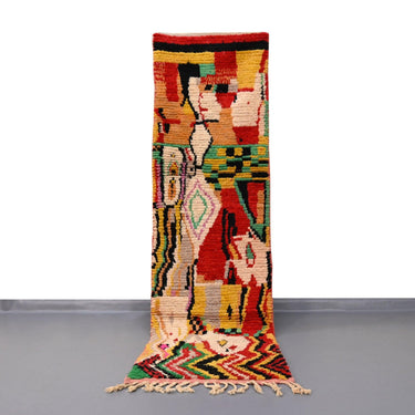 Moroccan Vintage Runner Rug 2.4 x 8.7 feet / 75 x 266 cm - Ettilux Home